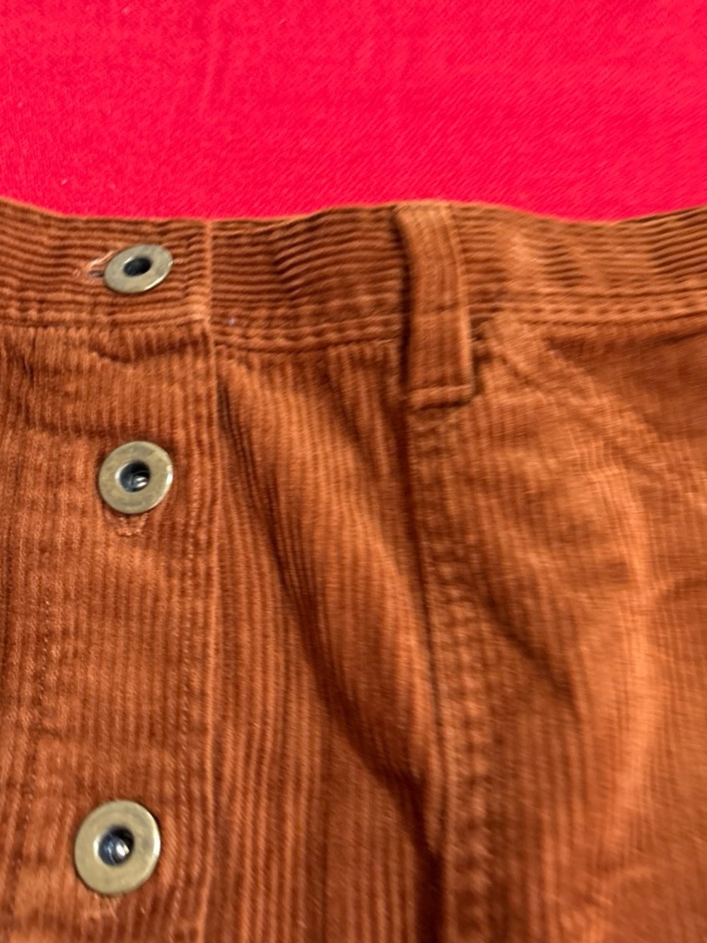 J Crew Corduroy Mini Skirt Sz 4 Brawn - Picture 7 of 8